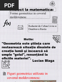 Proiect La Matematica.