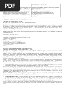 M8 Relações Etnico Raciais