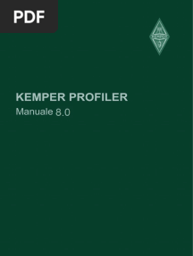 Manuale Italiano Kemper Profiler v8.0