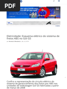 Eletricidade - Esquema Elétrico Do Sistema de Freios ABS No Gol G5 - Revista O Mecânico