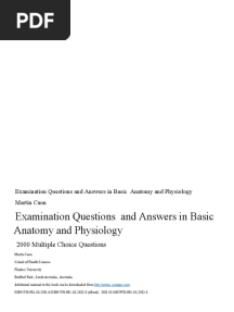 Anatomy Exam Questions