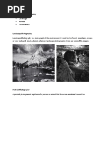 3 Basic Types of Photography