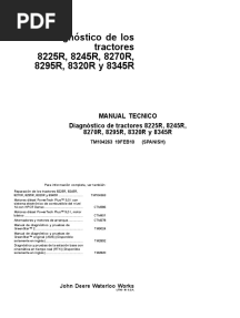 Diagnóstico de Los Tractores 8225R, 8245R, 8270R, 8295R, 8320R y 8345R