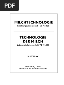 Milchtechnologie Technologie Der Milch