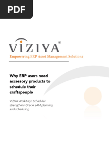VIZIYA Scheduling Whitepaper Oracle
