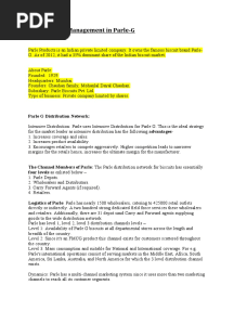Distribution and Logistics in Parle-G