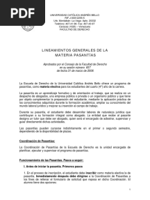 Lineamientos Pasantia