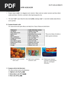 Part 4 Acids and Bases