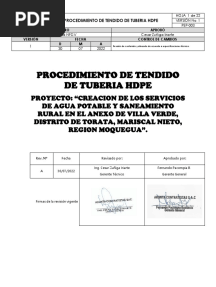j.3) PROCEDIMIENTO DE TENDIDO TUBERIA HDPE 