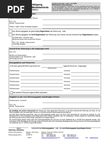 Wohnungsgeberbestätigung Zur Vorlage Bei Der Meldebehörde: ( 19 Bundesmeldegesetz (BMG) )
