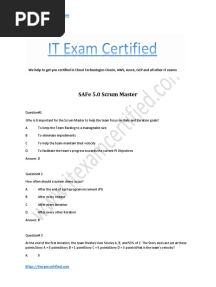 SAFe 5 Scrum Master - v21.7.1 - 123 Bnm9li