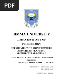 Literature Review and Case Study On Mixed Useby Semahegn Demeke 1