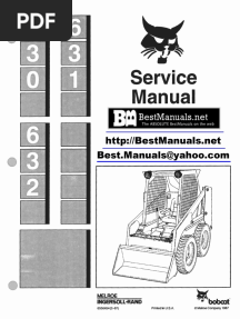 Bobcat 630 631 632 Skid Steer Loader Service Workshop Manual PDF