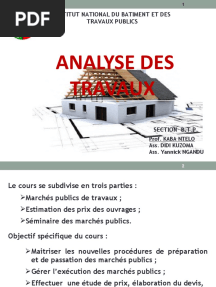 Cours Analyse Des Travaux Fin