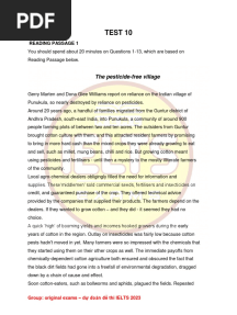 Real Ielts Reading Test Quater 1, 2023 - TEST 10