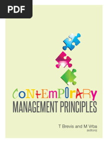 Contemporary Management Principles 4th Edition T Brevis and M Vrba