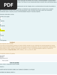 Prova de Intrerpretação e Intextualidade
