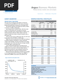 Wood Pellet Market Update - 31 May 2023
