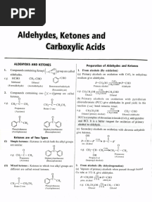 Aldehydes, Ketones & Carboxylic Acids