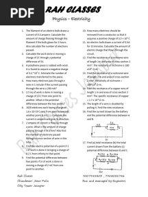 Class 10 Physics Electricity All Questions
