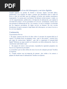 Normatividad en El Uso Del Ciberespacio y Servicios Digitales