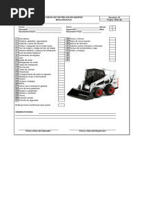 Check List Minicargador Excel