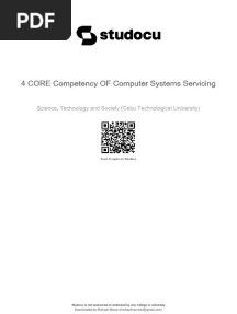 4 Core Competency of Computer Systems Servicing