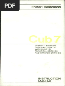 Frister + Rossman Cub 7 Sewing Machine Instruction Manual