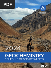ALS Geochemistry Fee Schedule USD 2024