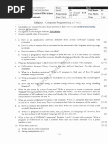 C Programming Past Updated - 2080