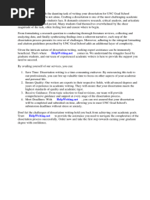 Unc Grad School Dissertation Submission