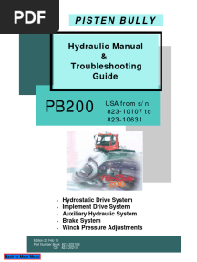 PB 200 Hydraulic Manual & Troubleshooting