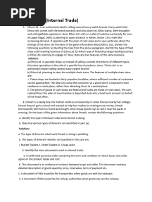 Case Studies BST Internal Trade