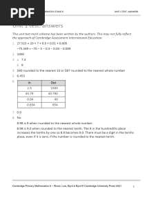 Prim Maths 6 2ed TR Unit Test Answers
