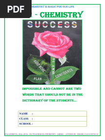 Xii Success Chemistry em 2024-25