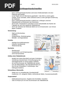 Lichtbogenhandschweißen Und Laserstrahlschweißen Hendrik Und Luca