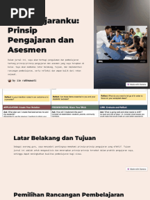 Jurnal Pembelajaranku Prinsip Pengajaran Dan Asesmen