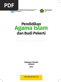 Pendidikan Agama Islam Dan Budi Pekerti SMA-MA Kelas 12 Kurikulum Merdeka