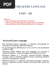 Unit 3 DBMS