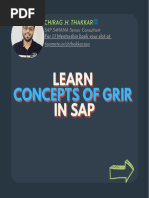 Learn Concepts of GRIR in SAP(By Chirag Thakkar)
