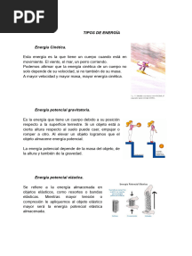 Tipos y Fuentes de Energía
