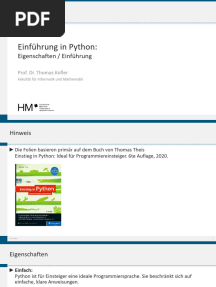 CT Python Eigenschaften Einführung