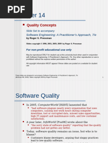 Software Quality Concepts