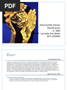 EDUCACIÓN VISUAL