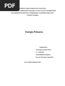 Energía Primaria