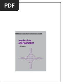 Multivariate Approximation V Temlyakov pdf download