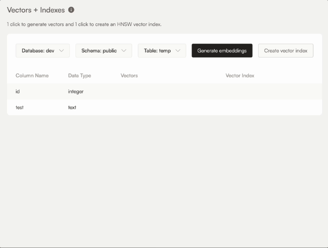 Automatic Embedding generation