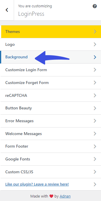 background Select Background