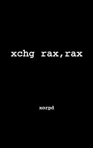 Book cover xchg rax,rax