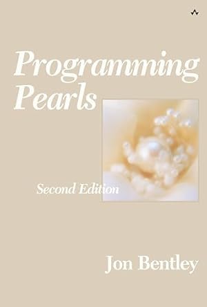 Book cover Programming Pearls (ACM Press)